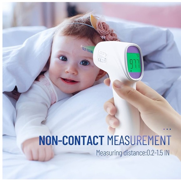 No Touch Thermometer for Adults & Kids, Digital Thermometer w/ Fever Alarm, NWT - Picture 3 of 9